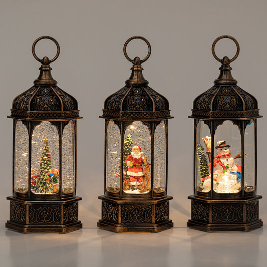 rotunda christmas snow globe group