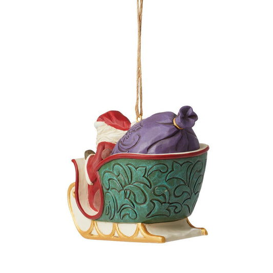 Heartwood Creek - 7cm/2.75" Night Before Christmas Sleigh Hanging Ornament