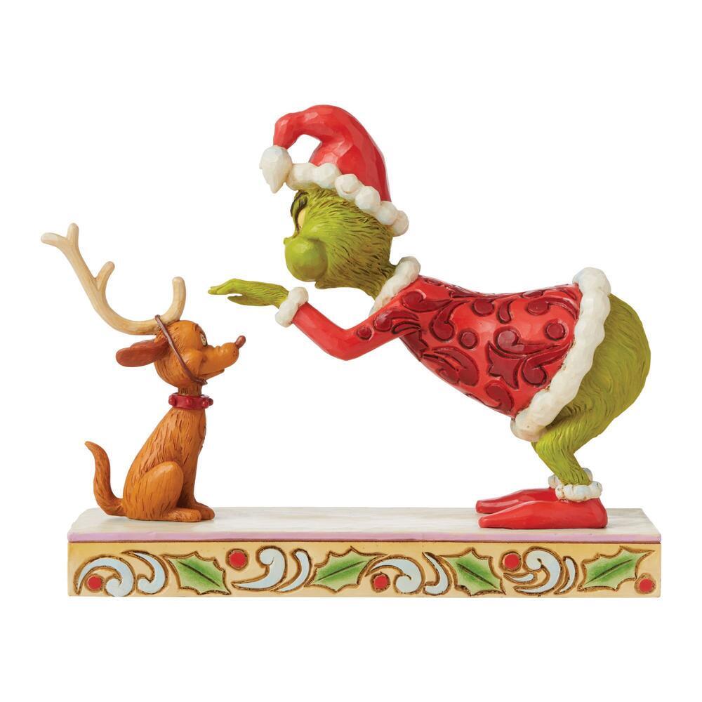 Grinch by Jim Shore - 14cm/5.5" Grinch Patting Max