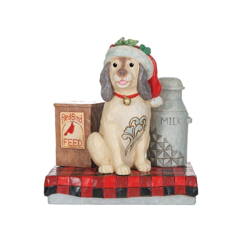 Jim Shore Heartwood Creek - Country Dog/Milk Pail - PRE-ORDER