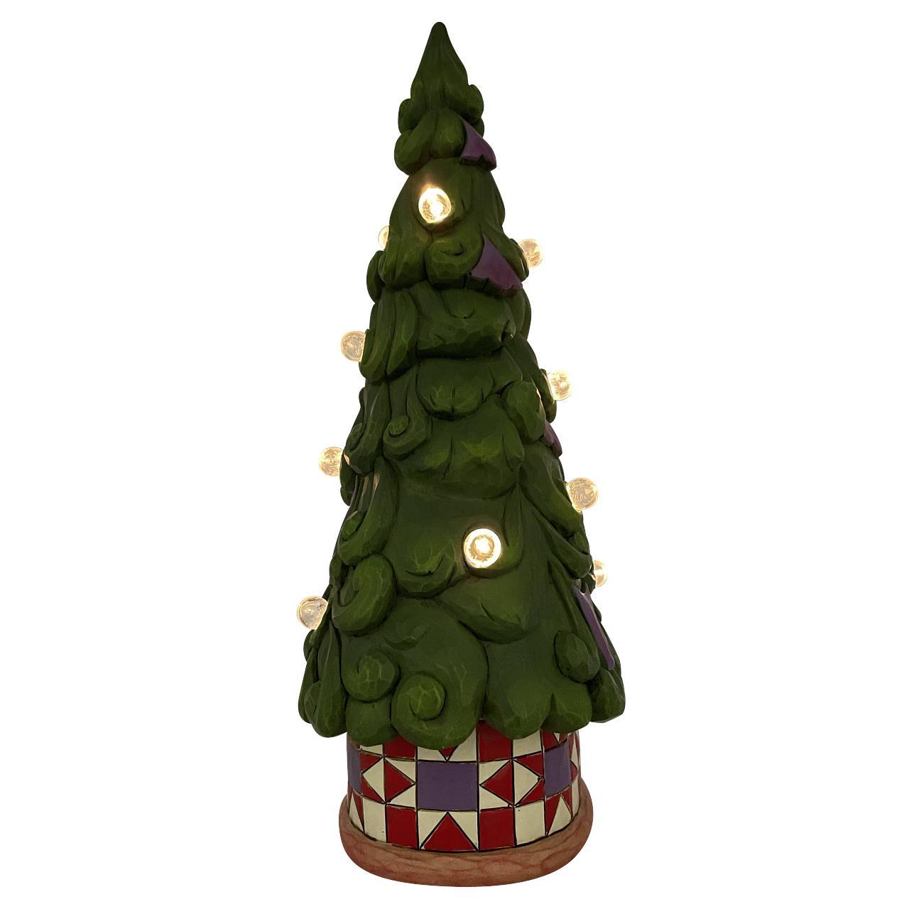 Jim Shore Heartwood Creek - LED Tree Star Patterned Base