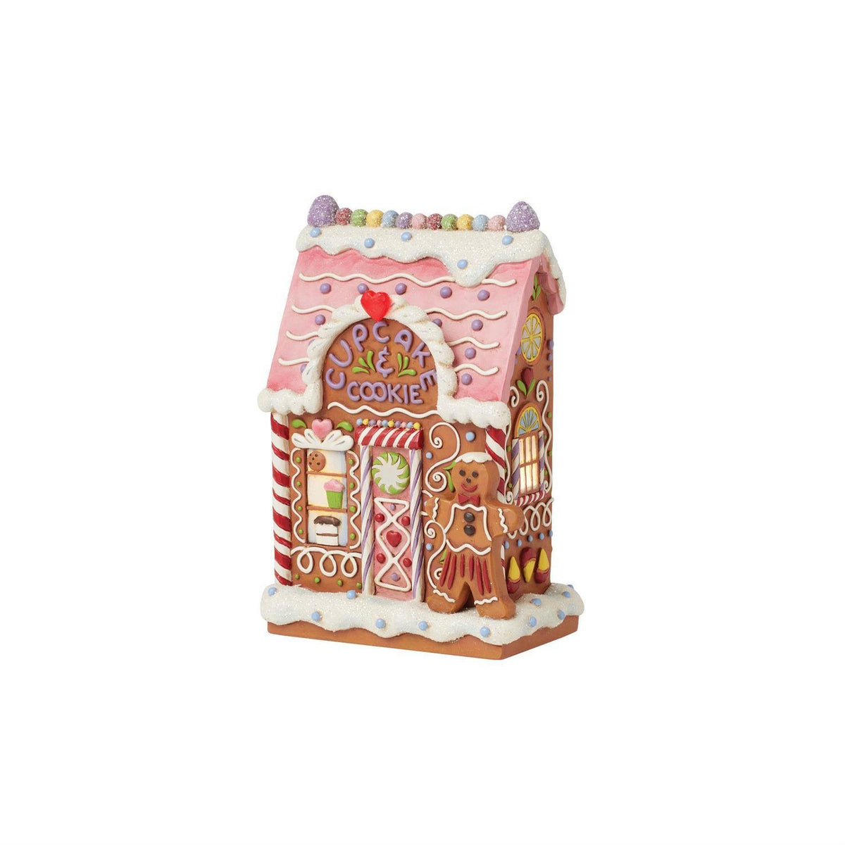 Jim Shore Heartwood Creek - 17cm Gingerbread LED Bakery