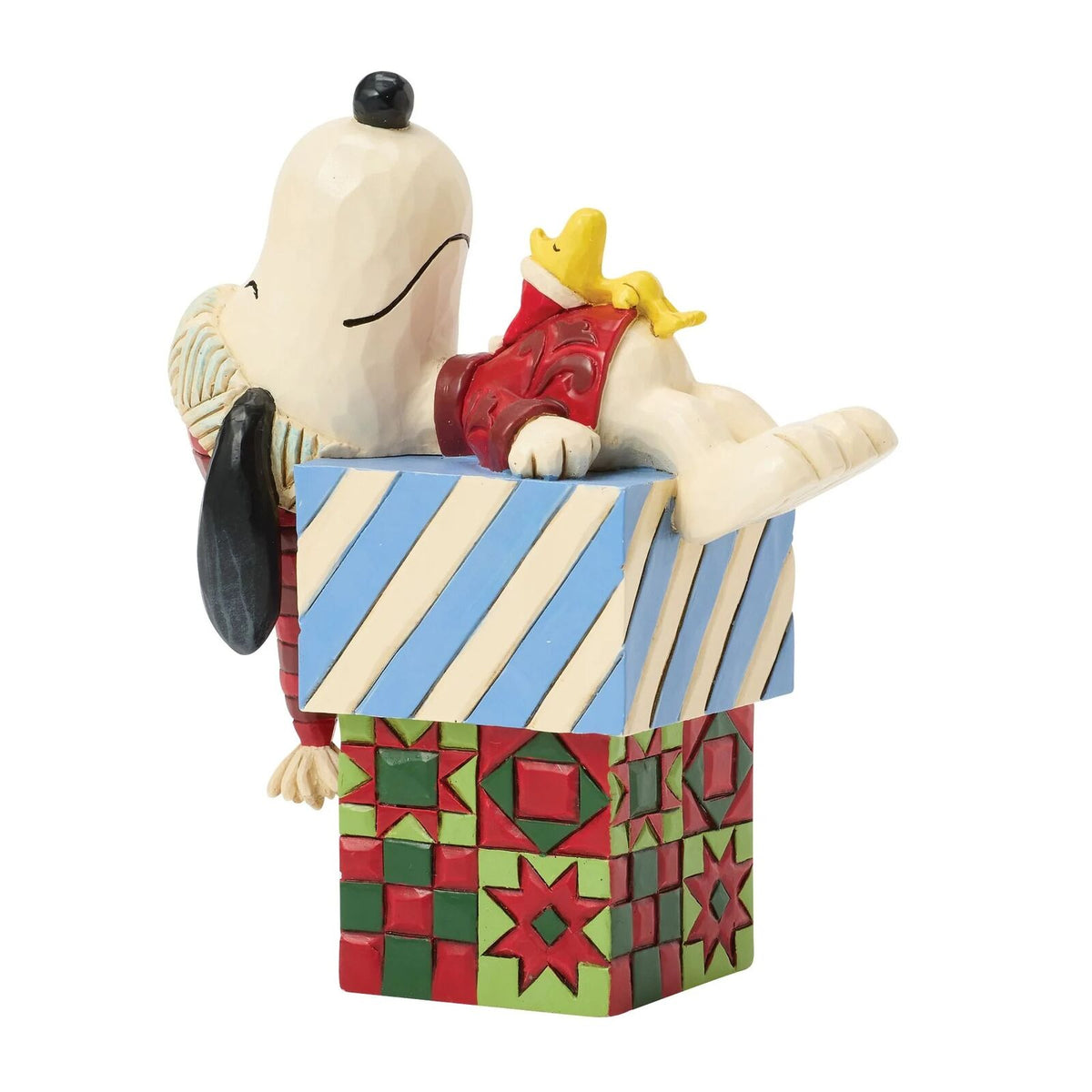 Peanuts by Jim Shore - 10cm/4" Snoopy and Woodstick Gifts
