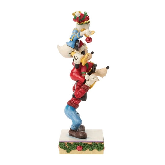 Jim Shore Disney Traditions - 22cm Mickey Donald Goofy Stacked