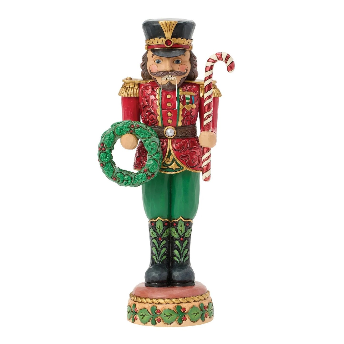 Jim Shore Heartwood Creek - Soldier Nutcracker Green/Red - PRE-ORDER