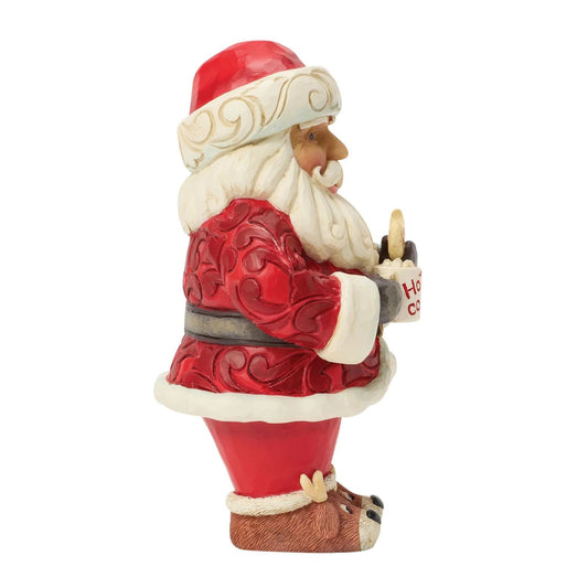 Jim Shore Heartwood Creek - 13cm Pint Sized Santa Hot Cocoa Cookie