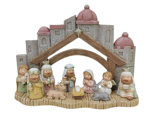 Pastel Bethlehem Nativity Scene - All In One