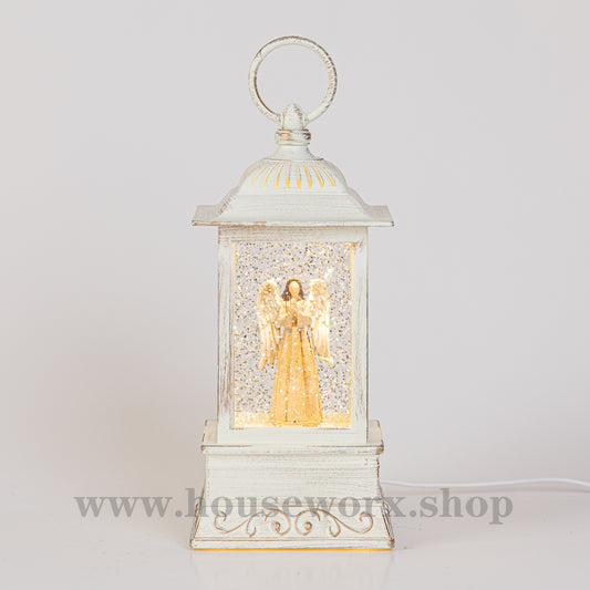 wind christmas snow globe angel front