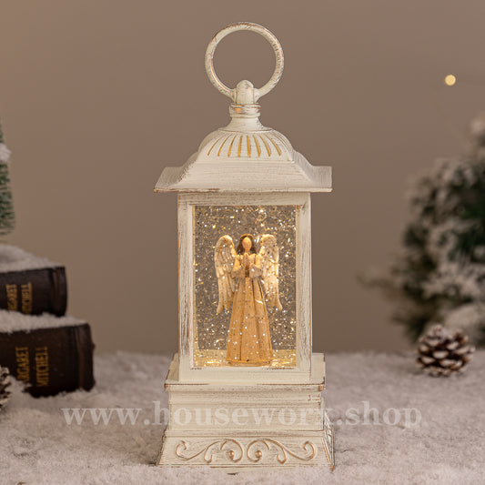 wind christmas snow globe angel