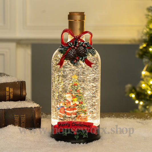 Christmas Bottle snow globe