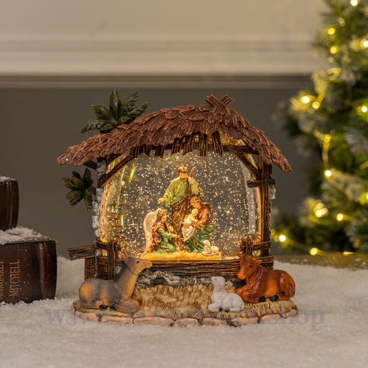 Creche Medium Snow Globe