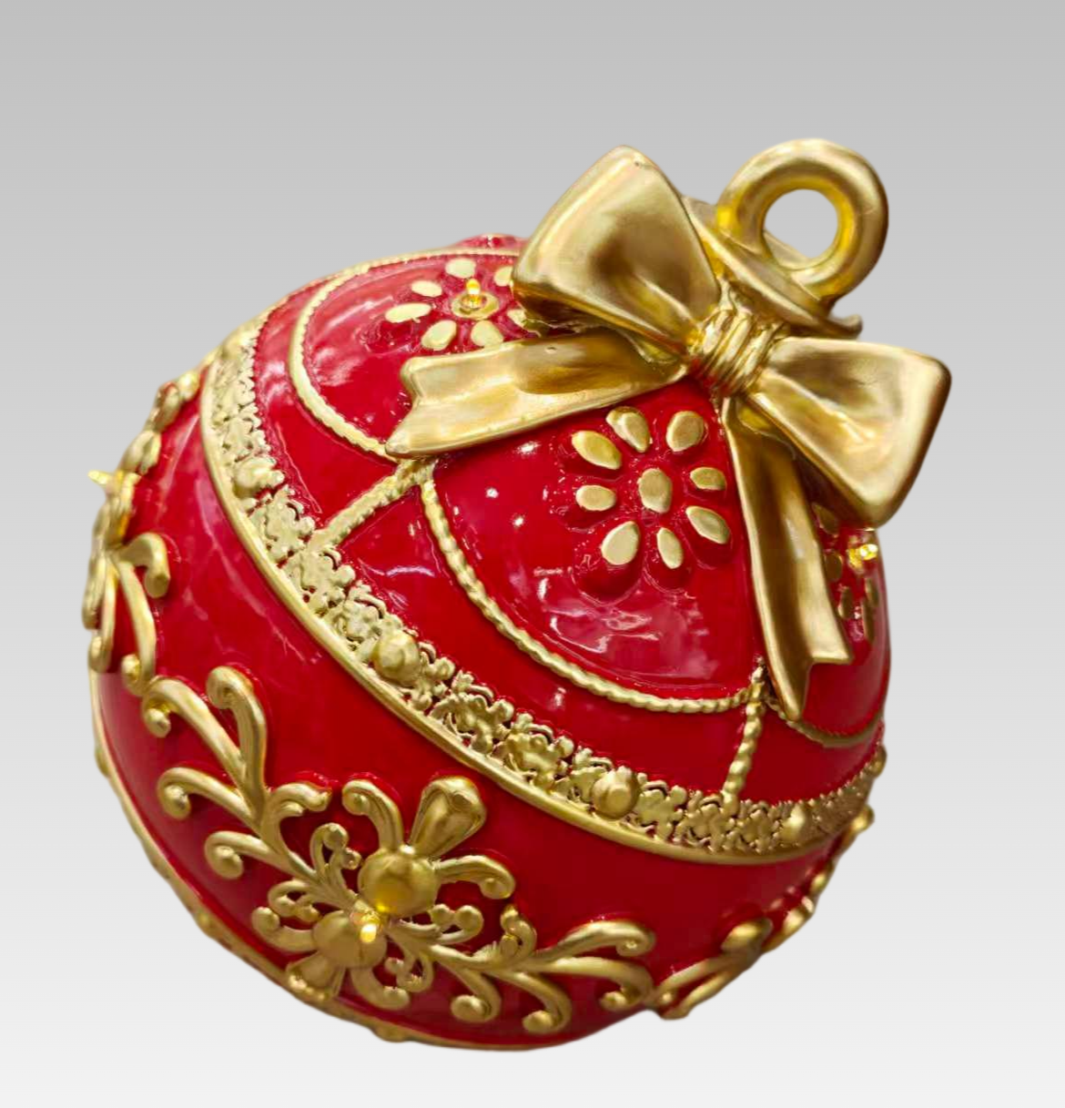 Golden Bow Grand Bauble Ornament