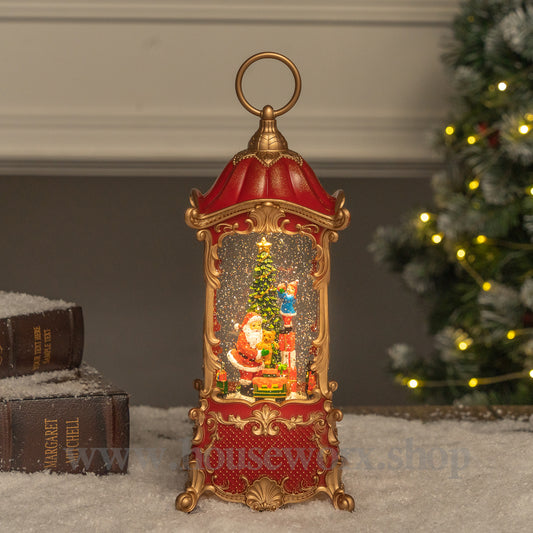 Elegance Santa Snow Globe