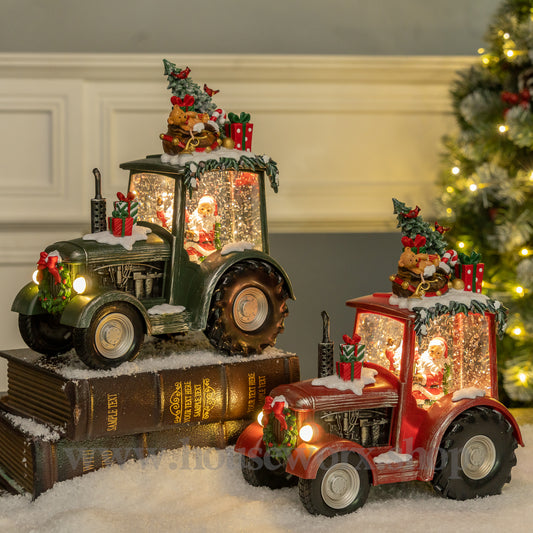 Festve Tractor Collection Snow Globe