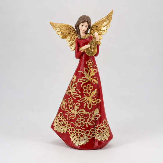 Golden Melody Angel Figurine