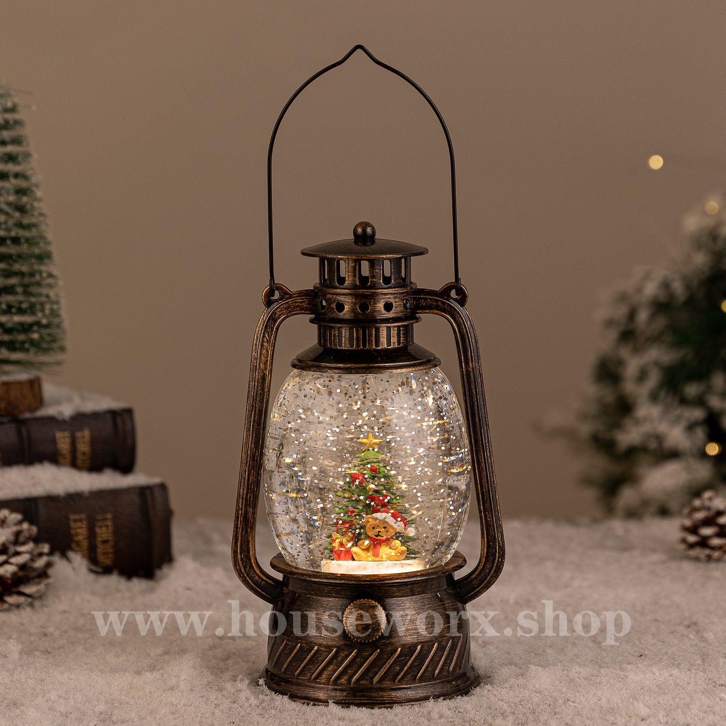 Hurricane christmas snow globe christmas tree