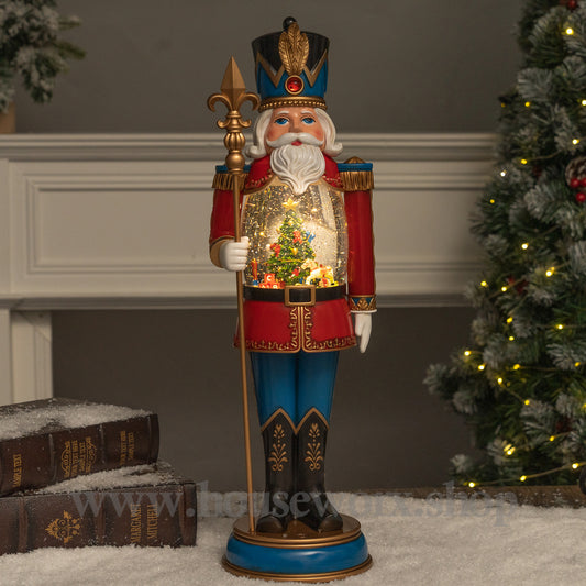 Nutcracker christmas snow globe