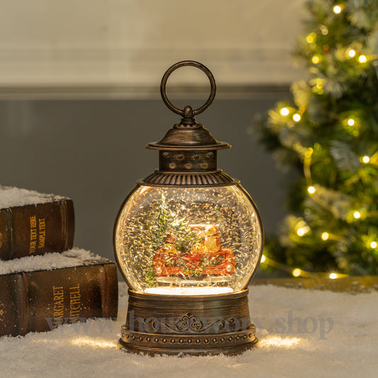 Puppies christmas snow globe