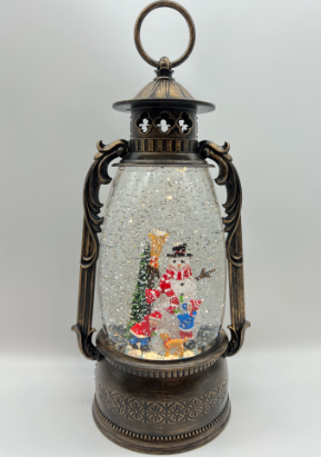 Storm lantern snowman