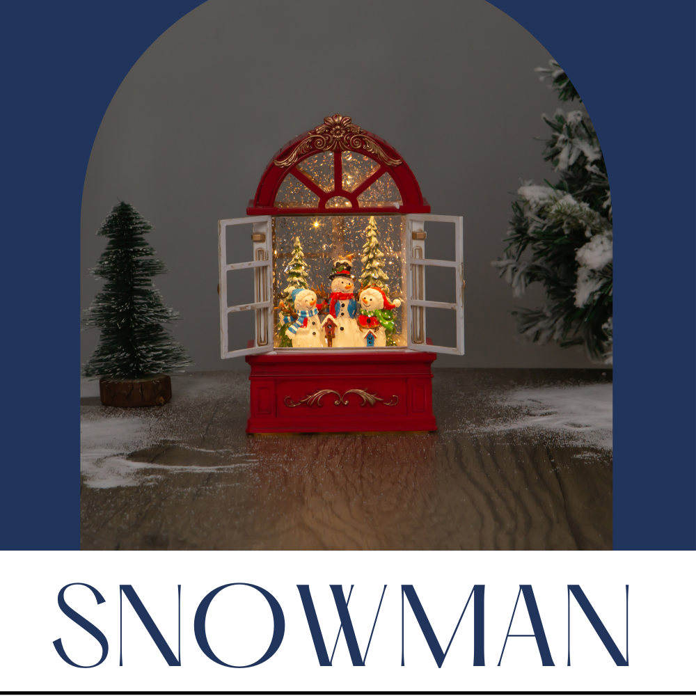 Window Globe - Snowman - NO BOX