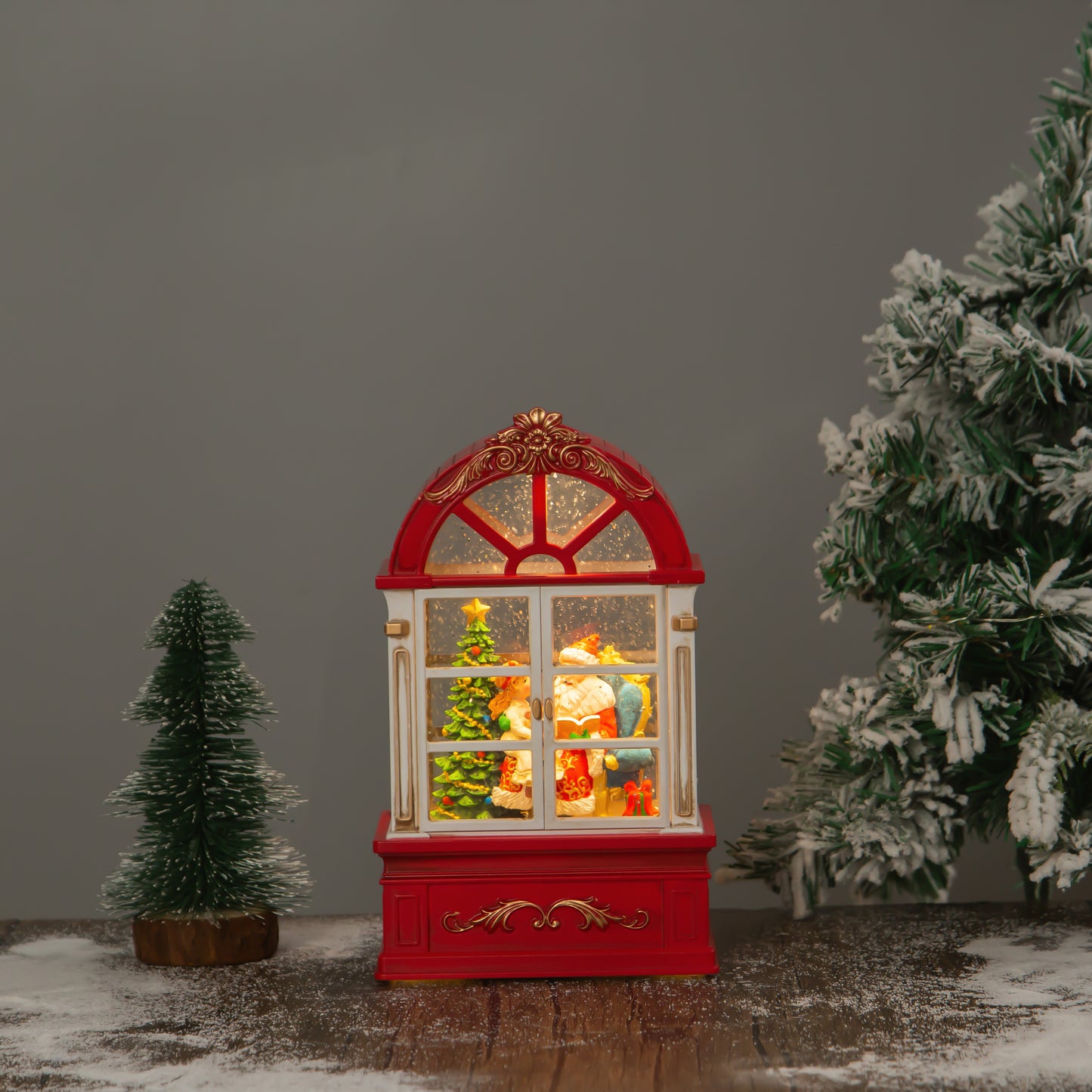 Window globe santa window shut