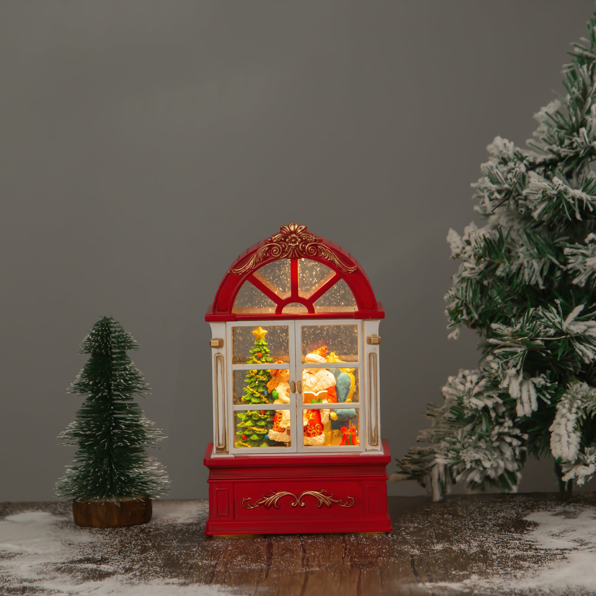 Window globe santa window shut