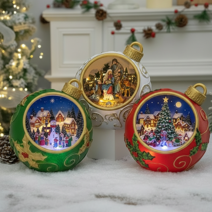 Holiday Lane - Bauble - Large - Christmas Snow Globes by House worX