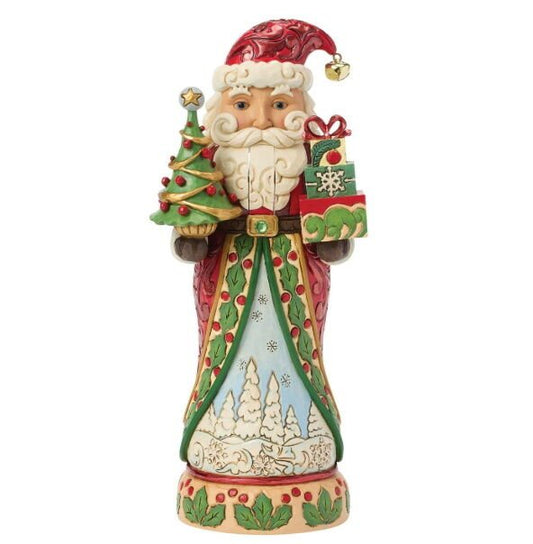 Jim Shore Heartwood Creek - Santa Nutcracker Green/Red - PRE-ORDER - Christmas Snow Globes by House worX