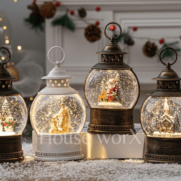 Sorrento Oval - Church - Christmas Snow Globes by House worX