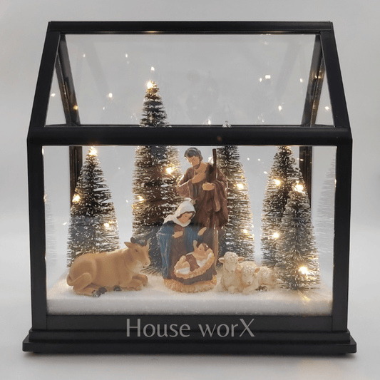 White Lane - Atrium - Nativity - Christmas Snow Globes by House worX