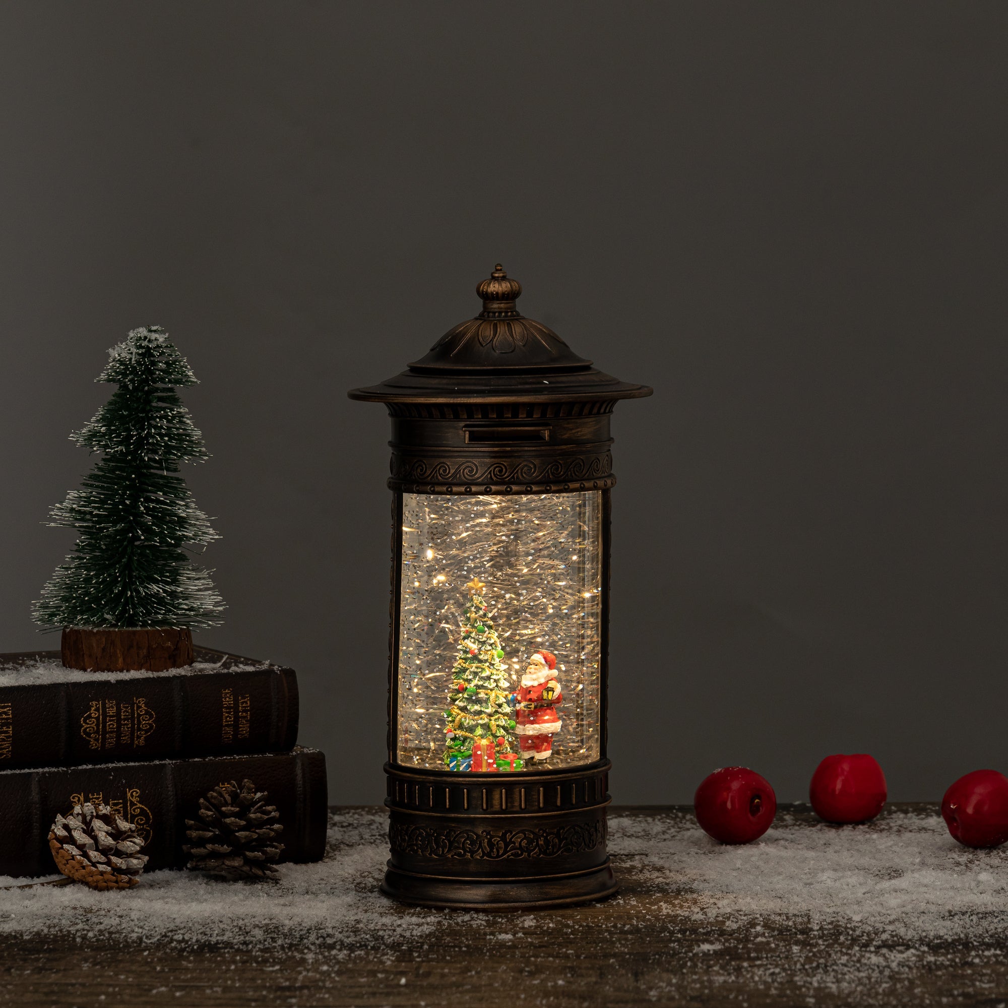 Post Box Santa House worX Christmas Snow Globes by House worX