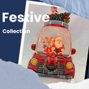 festive christmas snow globe