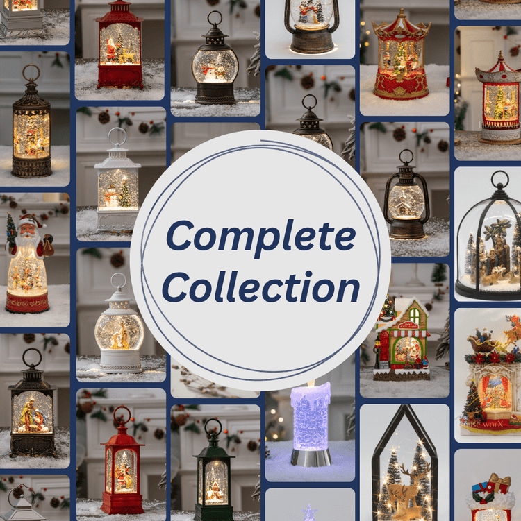 Complete collection -  Christmas Snow Globes by House worX 