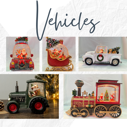 vehicle snow globes