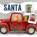 santa snow globe