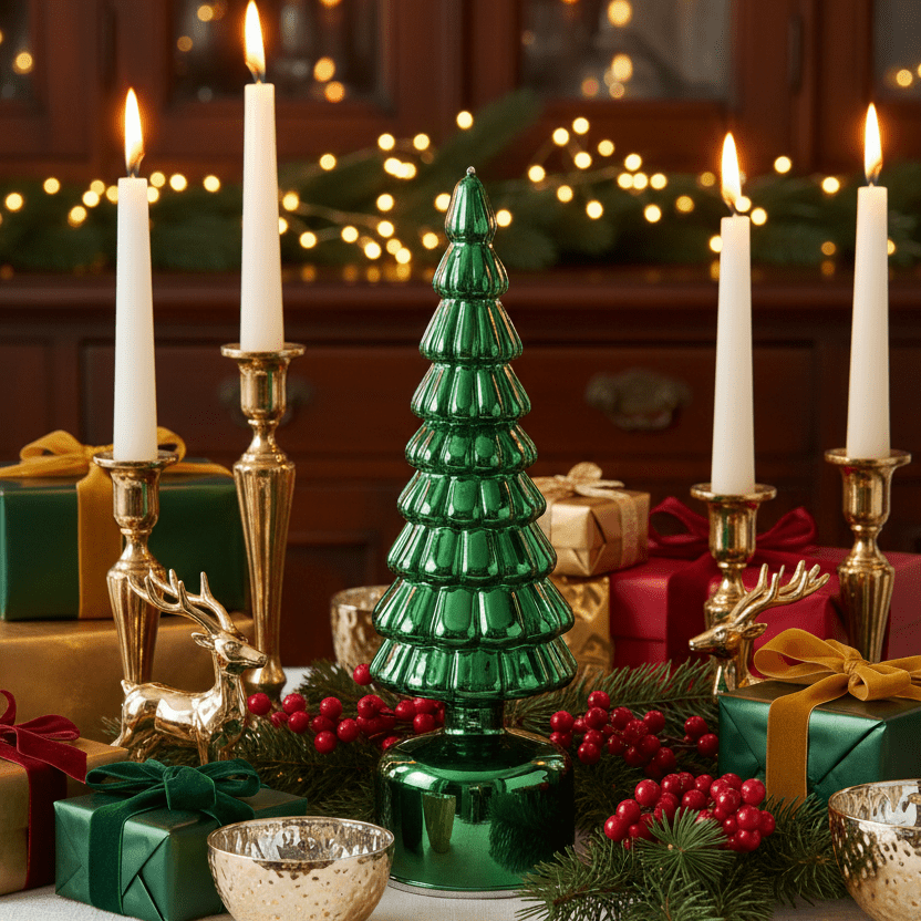 Glass Tree -  Christmas Snow Globes by House worX 