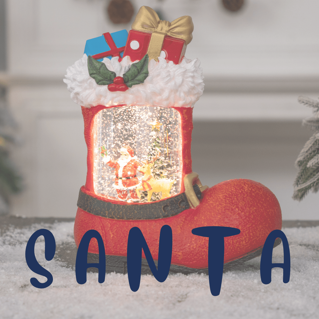 Santa -  Christmas Snow Globes by House worX 