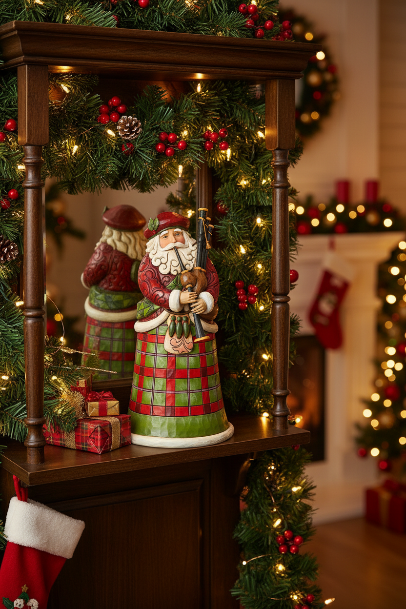 Jim Shore Heartwood Creek - Scottish Santa - Pre-Order