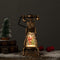 vintage telephone christmas snow globe santa