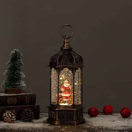 Rotunda christmas snow globe santa