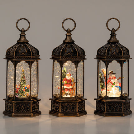 Rotunda christmas snow globe group front view