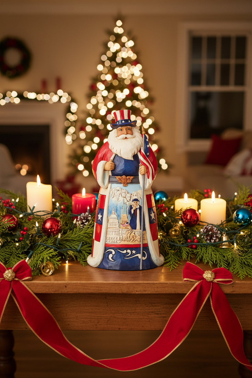 Jim Shore Heartwood Creek - American Santa - Pre-Order