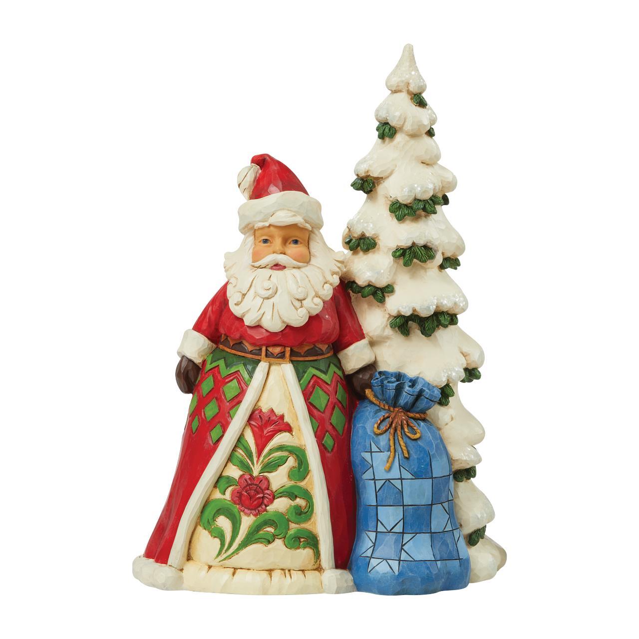 Jim Shore Heartwood Creek - Santa With Tree And Toy Bag PRE-ORDER