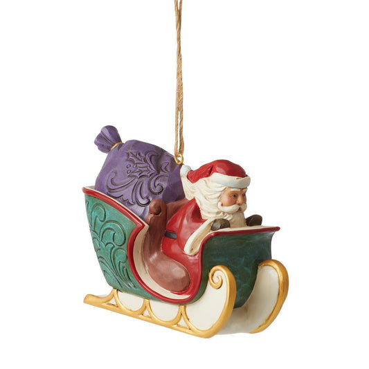 Heartwood Creek - 7cm/2.75" Night Before Christmas Sleigh Hanging Ornament
