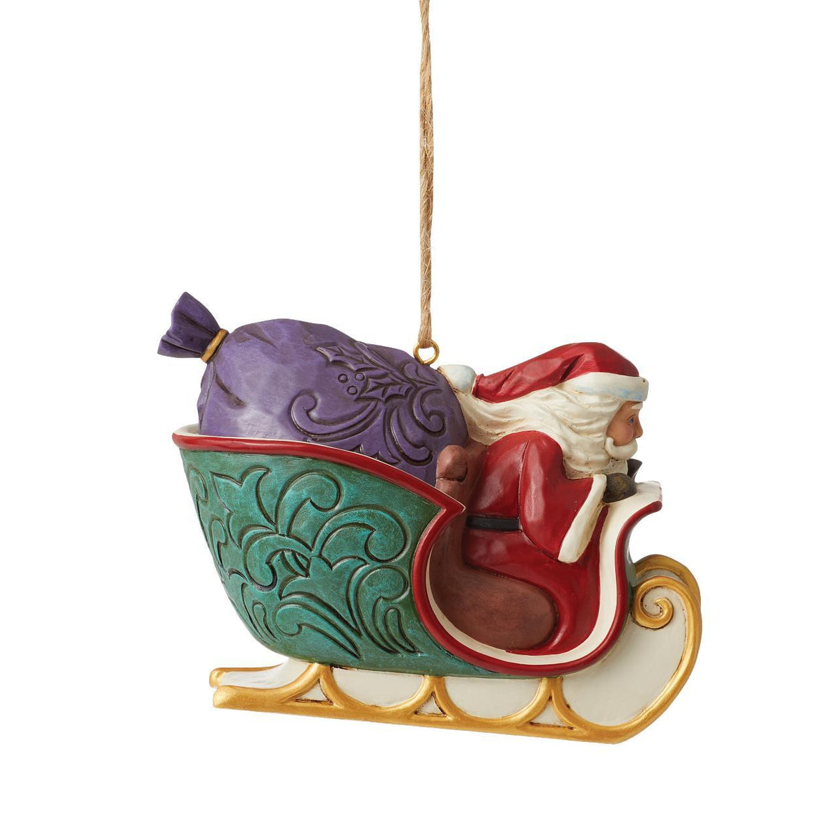 Heartwood Creek - 7cm/2.75" Night Before Christmas Sleigh Hanging Ornament