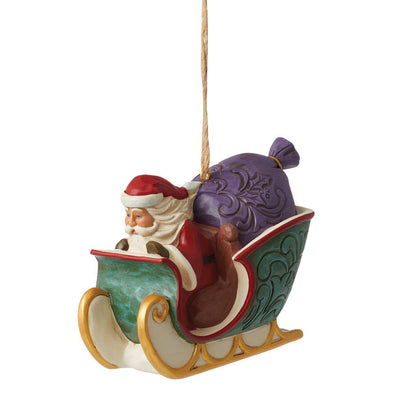 Heartwood Creek - 7cm/2.75" Night Before Christmas Sleigh Hanging Ornament