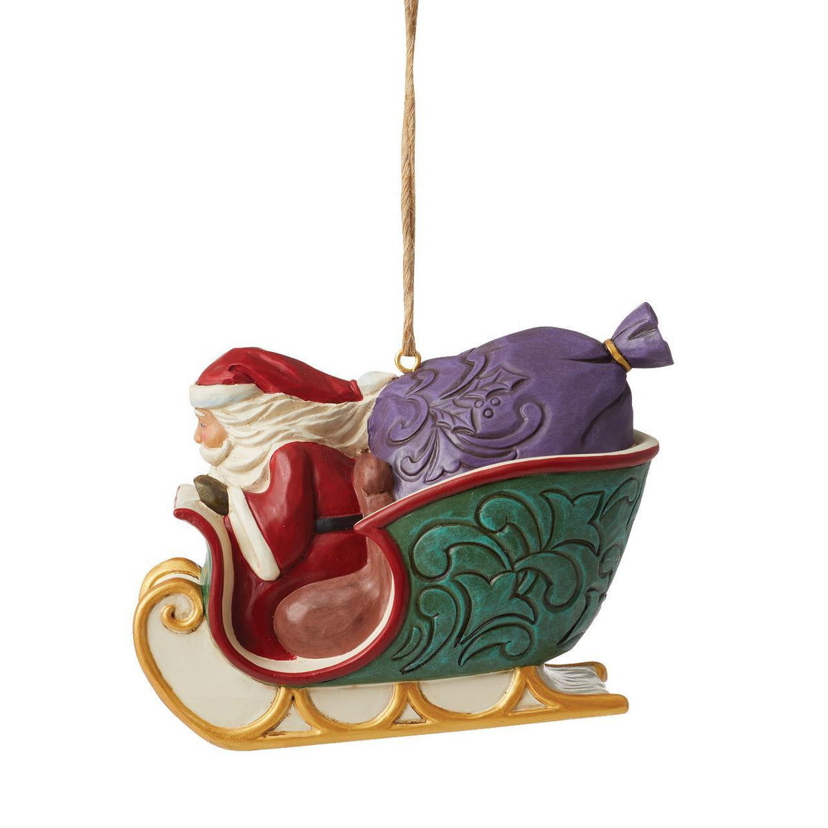 Heartwood Creek - 7cm/2.75" Night Before Christmas Sleigh Hanging Ornament