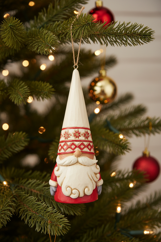 Jim Shore Heartwood Creek - Nordic Noel Gnome Hanging Ornament - PRE-ORDER