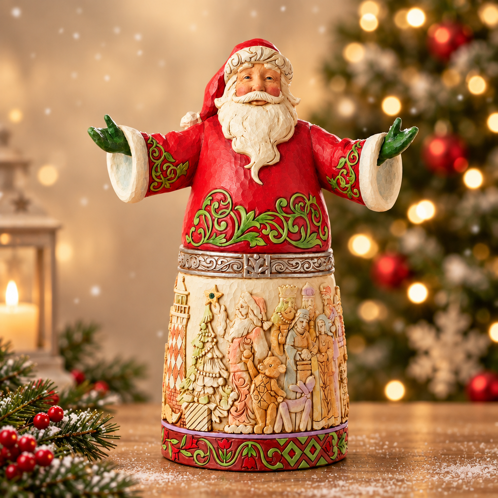 Jim Shore Heartwood Creek - 31cm/12.2" 20th Anniversary Santa