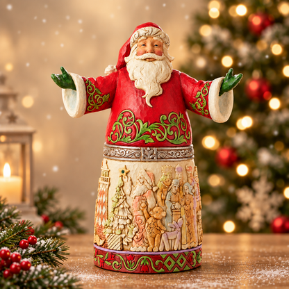 Jim Shore Heartwood Creek - 31cm/12.2" 20th Anniversary Santa